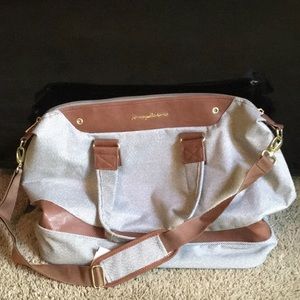 Tommy Bahama Borcay Brown Lurex 18” Duffle Bag